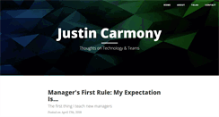 Desktop Screenshot of justincarmony.com