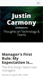 Mobile Screenshot of justincarmony.com